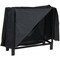 Sunnydaze 30 In Black Powder-Coated Steel Firewood Log Rack And Cover